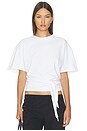 view 1 of 4 Cotton Jersey Split Back Tee in Off White