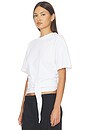 view 2 of 4 Cotton Jersey Split Back Tee in Off White