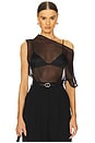 view 1 of 5 BLUSA DE MALHA DE SEDA in Black