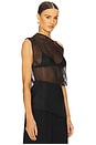 view 2 of 5 BLUSA DE MALHA DE SEDA in Black
