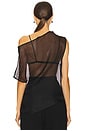 view 4 of 5 BLUSA DE MALHA DE SEDA in Black