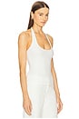 view 2 of 4 Rib Halter Top in White