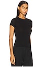 view 2 of 4 St Agni Jersey Baby Tee in Black