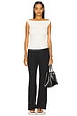 view 4 of 4 St Agni Slim Bateau Top in Off White