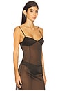 view 2 of 4 Transparent Silk Cami Top in Black Olive