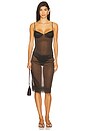 view 4 of 4 Transparent Silk Cami Top in Black Olive