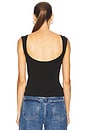 view 3 of 4 TOP DE BAILARINA DE ALGODÓN ORGÁNICO in Black
