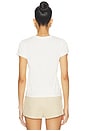view 3 of 4 Organic Cotton V Neck Tee in White