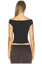 view 3 of 4 Organic Cotton Off Shoulder Top in Jet Black