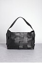 view 3 of 6 Woven Large Tote in Black