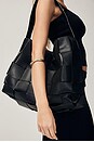 view 6 of 6 Woven Large Tote in Black