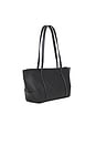 view 3 of 6 Woven Slim Bateau Tote in Black
