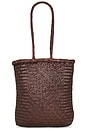 view 2 of 4 Bagu Woven Tote Bag in Chocolate