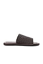 view 1 of 5 SANDÁLIA SLIDE MINIMAL CHOCOLATE WOVEN in Chocolate