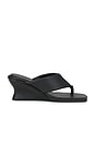 view 1 of 5 Soft Thong Contour Wedge in Black
