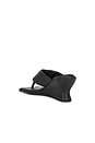 view 3 of 5 Soft Thong Contour Wedge in Black