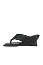 view 5 of 5 Soft Thong Contour Wedge in Black