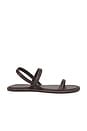 view 1 of 5 Fine Strap Sandal in Chocolate