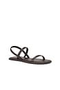 view 2 of 5 Fine Strap Sandal in Chocolate