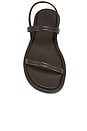 view 4 of 5 Fine Strap Sandal in Chocolate