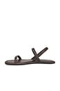 view 5 of 5 Fine Strap Sandal in Chocolate