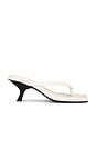 view 1 of 5 Thong Detail Heel in Off White