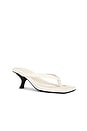 view 2 of 5 Thong Detail Heel in Off White