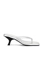 view 1 of 5 Thong Detail Heel in Silver