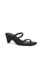 view 2 of 5 Double Strap Arc Wedge in Black