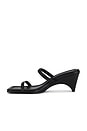view 5 of 5 Double Strap Arc Wedge in Black