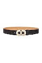 view 1 of 3 Amelia Belt in Black & gold