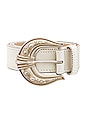 view 3 of 3 Belt in White, Silver & Gold