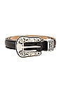 view 3 of 3 Tyra Belt in Black & Silver