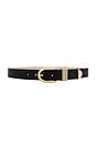 view 1 of 3 Gold Finish Belt in Black