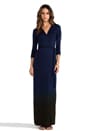 view 1 of 4 Celine Maxi Wrap Dress in Liberty/Army Ombre in Liberty & Army OW
