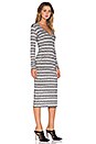 view 2 of 3 Mica Stripe Voyage Dress in Black