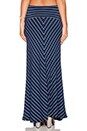 view 3 of 3 Chevron Maxi Skirt in Liberty & White