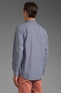 view 3 of 7 Single Needle Shirt in Navy Textured