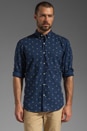 view 1 of 7 Single Needle Shirt in Floral Indigo