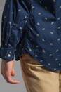 view 7 of 7 Single Needle Shirt in Floral Indigo
