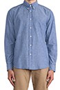 view 4 of 6 Classic Collegiate Shirt in Blue Chambray