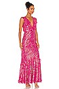 view 2 of 4 Rita Dress in Magenta Metallic