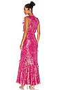 view 3 of 4 Rita Dress in Magenta Metallic