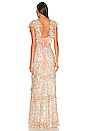 view 3 of 3 VESTIDO ELLA in Peach Petunia & Pink