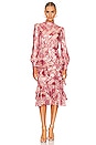 view 1 of 5 Isa Ruffle Dress in Rose Check
