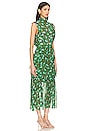 view 2 of 3 Fleur Ruffle Dress in Padma Emerald