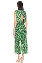 view 3 of 3 Fleur Ruffle Dress in Padma Emerald