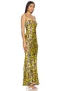 view 2 of 3 Renee Long Dress in Ornamental Citrine