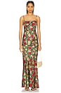 view 1 of 4 Renee Long Dress in Lantana Noir