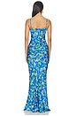 view 3 of 3 Renee Long Dress in Waterlily Azure